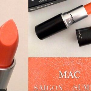 *75*MAC Cosmetics Orange Lipstick Vibrant Satin Finish